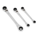 Set chei inelare cu clichet reversibil, 3 piese - Truse Scule