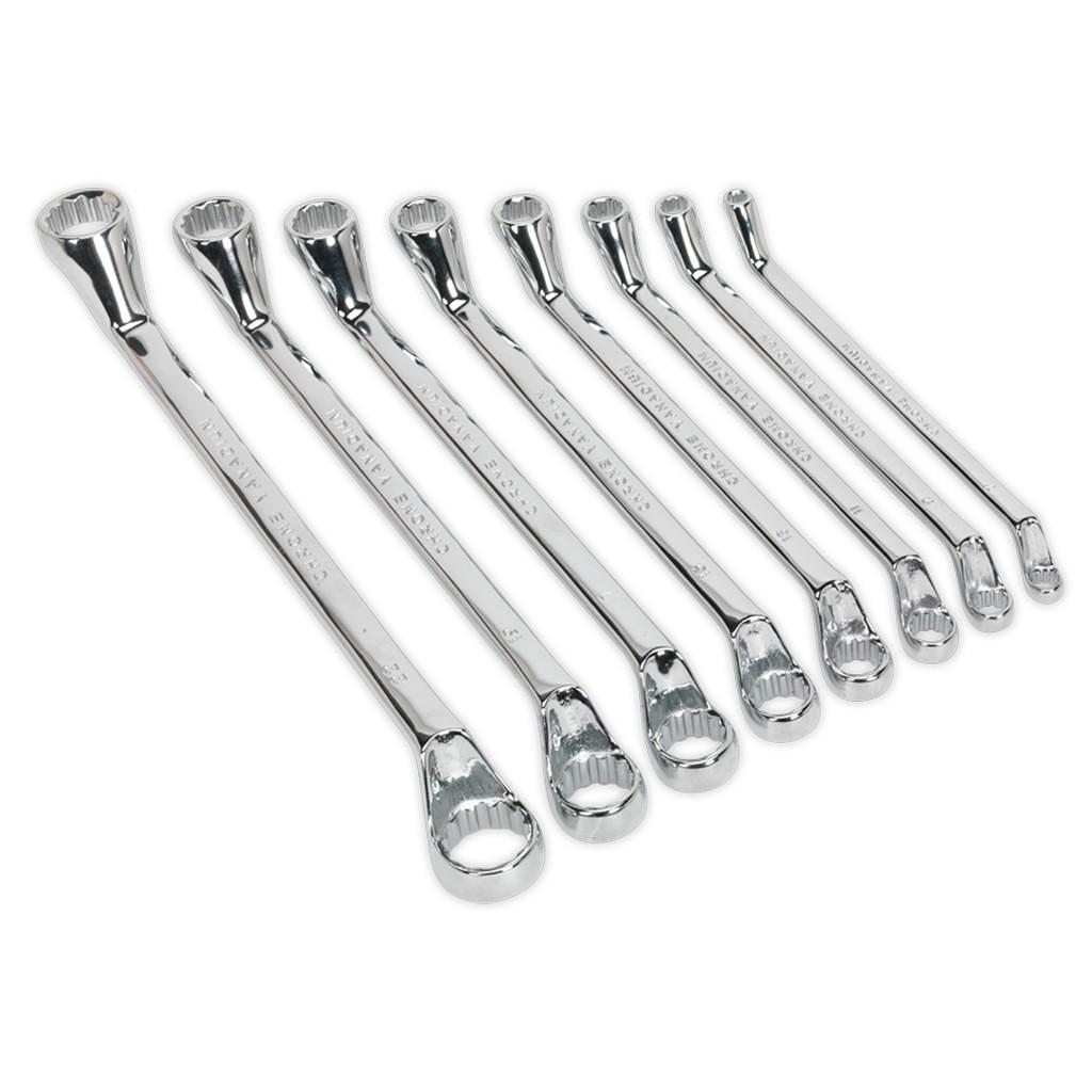 Set chei inelare cu cot, 8 piese – In lucru Set chei inelare cu cot, 8 piese - In lucru