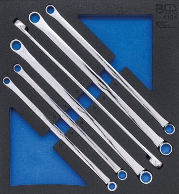 Set chei inelare drepte extra lungi 10 x - 24 mm, 6 piese, BGS 4194
