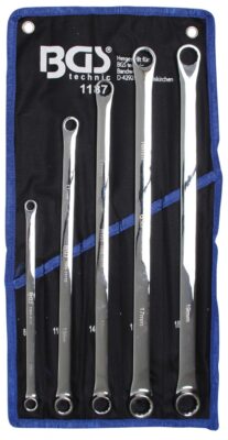 Set chei inelare drepte extra lungi, 8 - 19 mm, 5 piese, BGS 1187