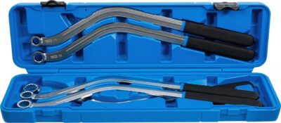 Set chei inelare in 12 puncte cu unghi dublu pentru tensionare curele, dimensiuni 13 - 15 - 16 - 17 - 19 mm, lungime 460mm, 5 piese piese, BGS 1314