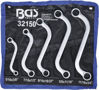 Set chei inelare Type-S in Inch 3/8"-3/4", 5 piese, BGS 32150