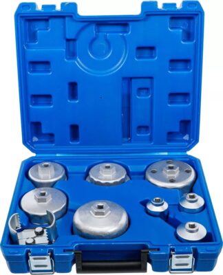 Set chei pentru filtru de ulei Ø 27 - 88,8 mm, 9 piese, BGS 8667