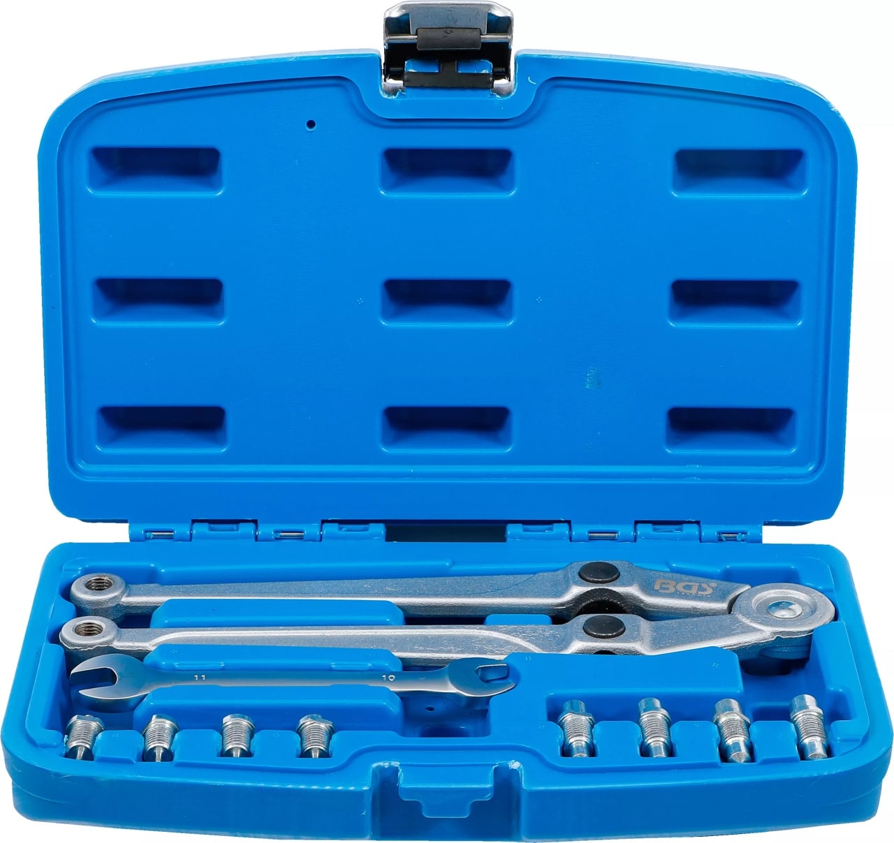 Set chei reglabile cu ştifturi laterale, Ø 2.5 – 3 – 4 – 5 – 6 – 8 -7 – 9 mm, BGS 9602 – Motor Set chei reglabile cu ştifturi laterale, Ø 2.5 - 3 - 4 - 5 - 6 - 8 -7 - 9 mm, BGS 9602 - Motor
