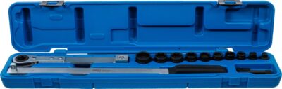 Set chei speciale pentru curele de accesorii 8, 12, 13, 14, 17, 18 si 24mm, include si chei in inch 3/8', 1/2', 5/8', BGS 1706