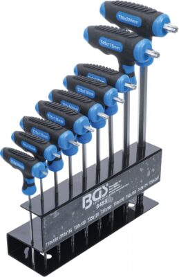Set chei torx T10 - T50 cu maner T, 9 piese, BGS 8485