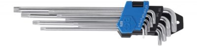 Set chei Torx T10 - T50 tip L extra lungi, 9 piese, BGS 9375