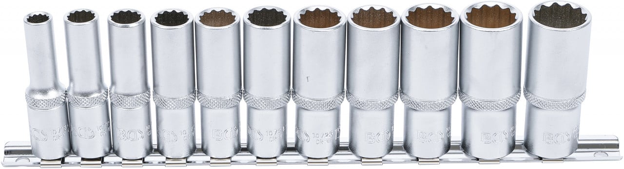 Set chei tubulare 12 colţuri, adânci, 10 mm (3/8″) 8 – 19 mm, 11 piese, BGS 5252 – Truse Scule Set chei tubulare 12 colţuri, adânci, 10 mm (3/8") 8 - 19 mm, 11 piese, BGS 5252 - Truse Scule