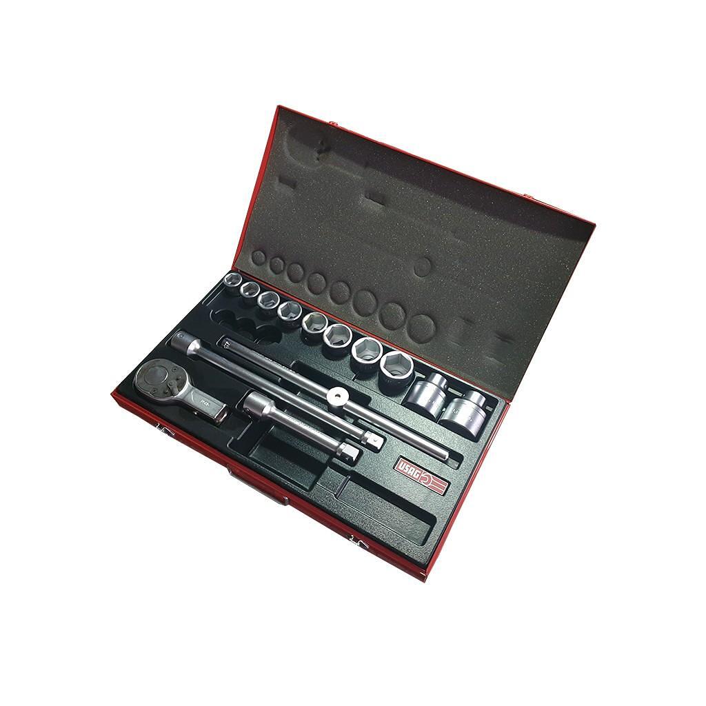 Set chei tubulare, 3/4″, 14 piese, USAG – In lucru Set chei tubulare, 3/4", 14 piese, USAG - In lucru