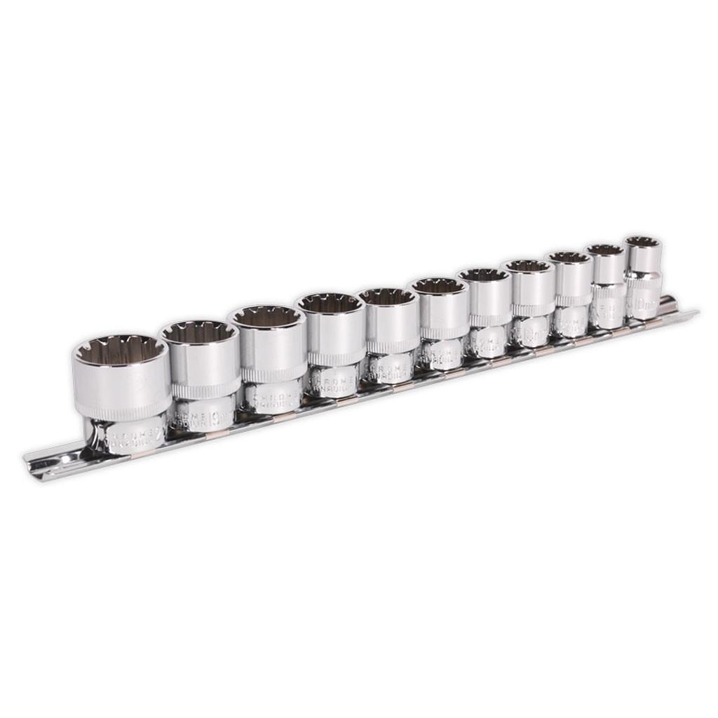Set chei tubulare, 3/8″, 11 piese – In lucru Set chei tubulare, 3/8", 11 piese - In lucru