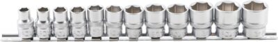 Set chei tubulare 8 - 19 mm, profil hexagon, antrenare 3/8", 12 piese, BGS 9104