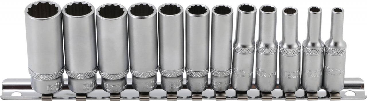 Set chei tubulare adânci in 12 colturi marimi in ţoli 5/32″- 9/16″, antrenare 6, 3 mm (1/4″), 12 piese, BGS 2757 – Chei Speciale in Inch Set chei tubulare adânci in 12 colturi marimi in ţoli 5/32"- 9/16", antrenare 6, 3 mm (1/4"), 12 piese, BGS 2757 - Chei Speciale in Inch
