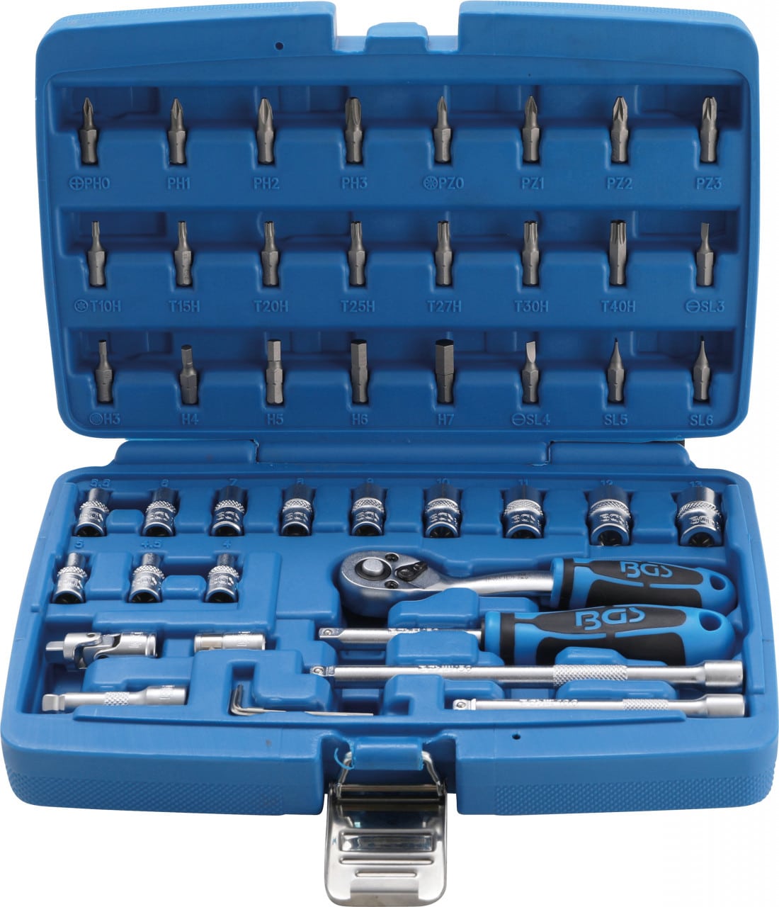 Set chei tubulare | Antrenare 6,3 mm (1/4″) | 46 piese, BGS 2144 – Truse Scule Set chei tubulare | Antrenare 6,3 mm (1/4") | 46 piese, BGS 2144 - Truse Scule