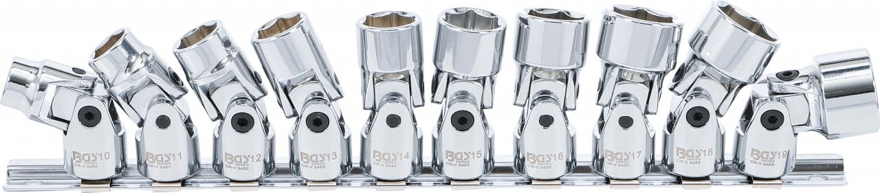 Set chei tubulare articulate 10 – 19 mm, antrenare 10 mm (3/8″),10 piese, BGS 205 – Truse Scule Set chei tubulare articulate 10 - 19 mm, antrenare 10 mm (3/8"),10 piese, BGS 205 - Truse Scule