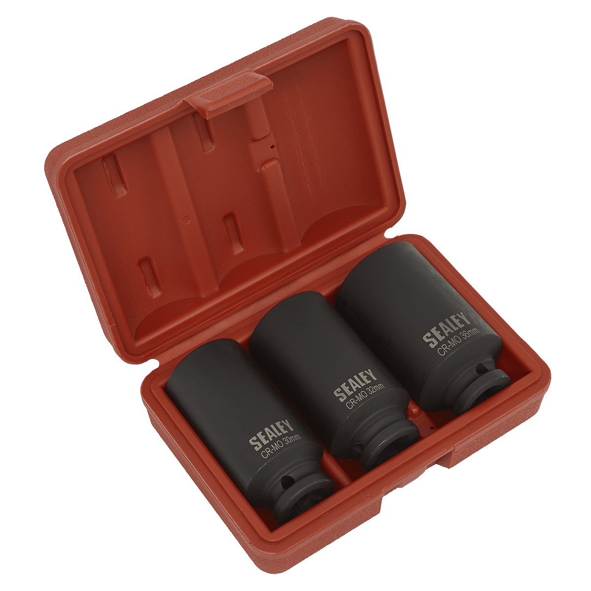 Set chei tubulare bihexagonale de impact, 1/2”, 3 piese, Sealey – SimpleTools Set chei tubulare bihexagonale de impact, 1/2”, 3 piese, Sealey - SimpleTools