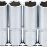 Set chei tubulare cu profil hexagon 10 - 24mm adanci, antrenare 1/2", 9 piese, BGS 2223 - Truse Scule