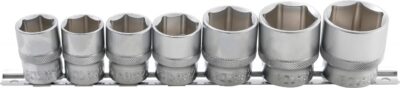 Set chei tubulare cu profil hexagon 20 - 32mm, antrenare 1/2", 7 piese, BGS 9108