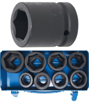 Set chei tubulare de impact 27 - 50 mm cu cu 6 laturi, antrenare 1" , 8 piese, BGS 5245