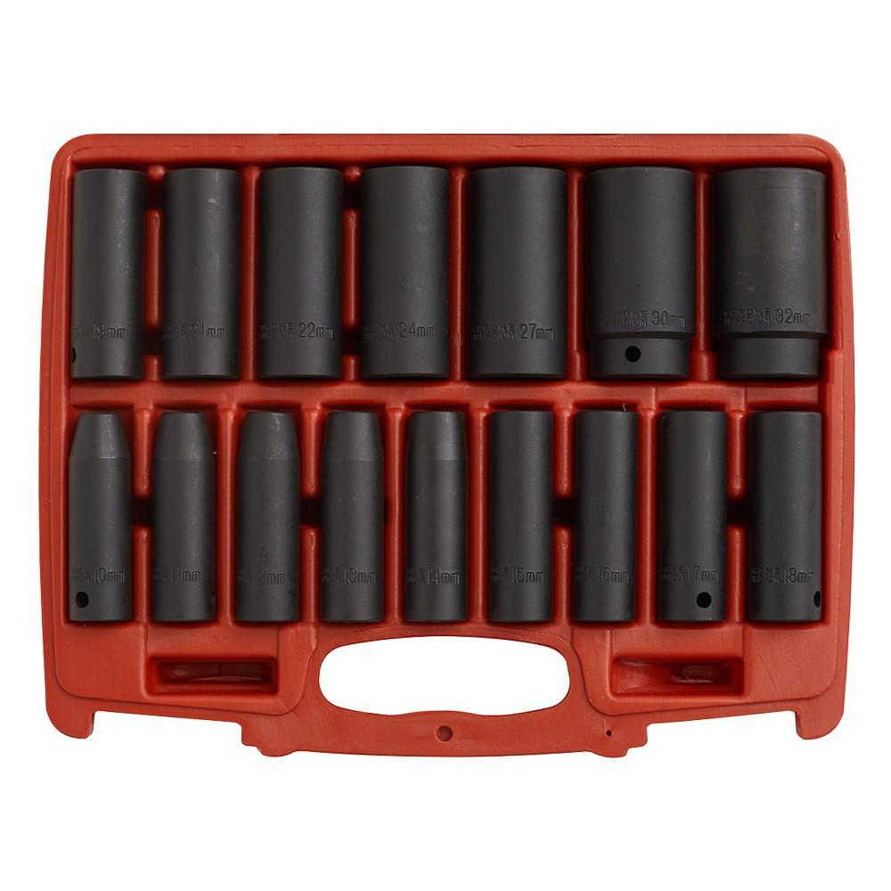 Set chei tubulare de impact, lungi, 16 piese, 1/2”, Sealey – In lucru Set chei tubulare de impact, lungi, 16 piese, 1/2”, Sealey - In lucru