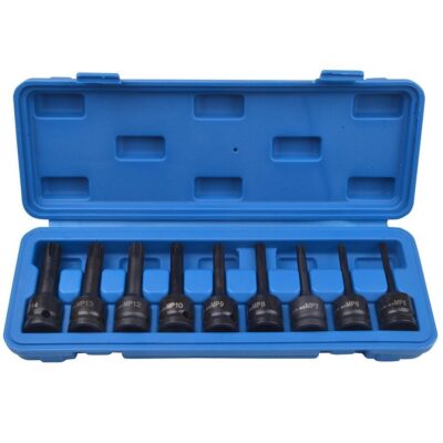 Set chei tubulare de impact, Spline, 1/2”, 9 piese, Marco Tools