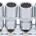 Set chei tubulare marimi in Inch 5/32" - 9/16" in 12 colturi, antrenare 1/4", 12 piese, BGS 2755 - Chei Speciale in Inch
