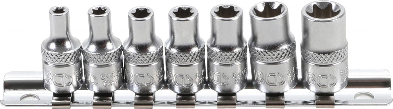Set chei tubulare Profil E 6, 3 mm (1/4″) E4 – E11, 7 piese, BGS 6402 – Truse Scule Set chei tubulare Profil E 6, 3 mm (1/4") E4 - E11, 7 piese, BGS 6402 - Truse Scule
