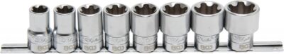 Set chei tubulare Profil T Plus 18EP - 32EP (pentru Torx Plus), antrenare 1/2", 8 piese, BGS 8806