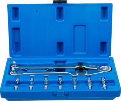 Set cheie cu doi pini ajustabila + 8perechi de pini, 2.5-3-4-5-6-7-8-9mm, BGS 1464