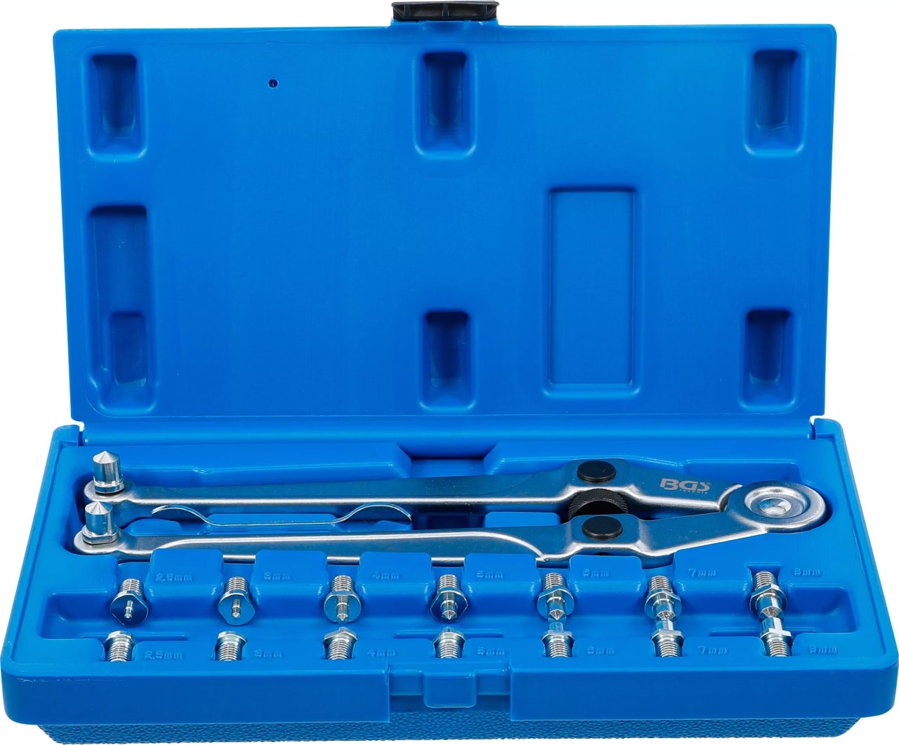 Set cheie cu doi pini ajustabila + 8perechi de pini, 2.5-3-4-5-6-7-8-9mm, BGS 1464 – Motor Set cheie cu doi pini ajustabila + 8perechi de pini, 2.5-3-4-5-6-7-8-9mm, BGS 1464 - Motor