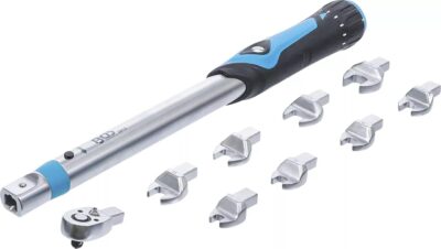 Set cheie dinamometrica 10-50Nm, antrenare 1/4") + capete de chei detasabile 7-14mm, 10 piese, BGS 2813