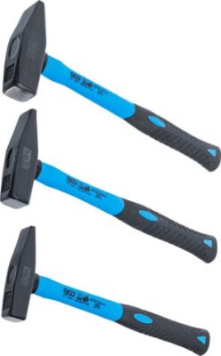 Set ciocane lacatuşerie, coada fibra de sticla, 300 / 500 / 800 g, 3 piese, BGS 3845