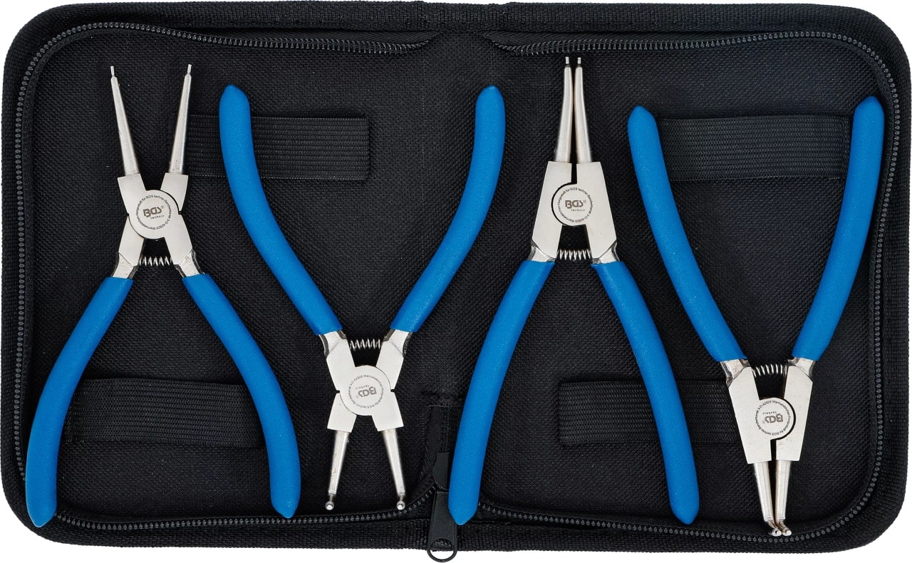 Set clesti de sigurante Seeger 150 mm, 4 piese, BGS 450 – Clesti/Patenti si Foarfeci Set clesti de sigurante Seeger 150 mm, 4 piese, BGS 450 - Clesti/Patenti si Foarfeci