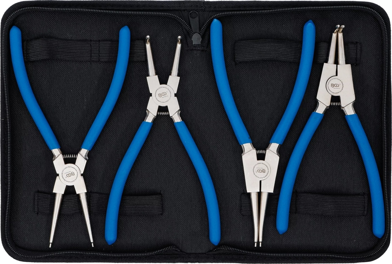 Set clesti de sigurante Seeger 225 mm, 4 piese, BGS 650 – Clesti/Patenti si Foarfeci Set clesti de sigurante Seeger 225 mm, 4 piese, BGS 650 - Clesti/Patenti si Foarfeci