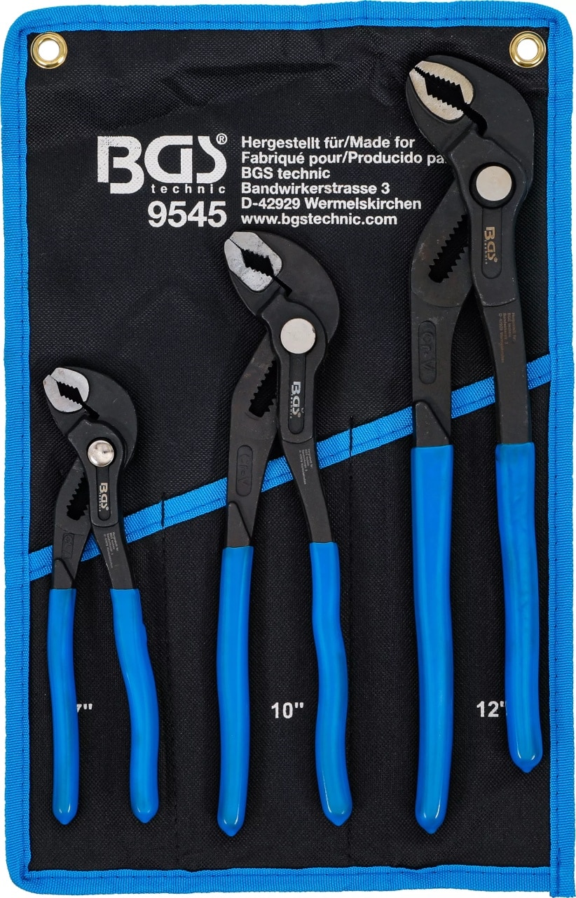 Set cleşti pentru pompa de apa, blocabili 175 / 240 / 300mm, 3 piese, BGS 9545 – Clesti/Patenti si Foarfeci Set cleşti pentru pompa de apa, blocabili 175 / 240 / 300mm, 3 piese, BGS 9545 - Clesti/Patenti si Foarfeci