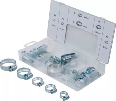 Set coliere de furtun Ø 16 - 40 mm, 26 piese, BGS 8055