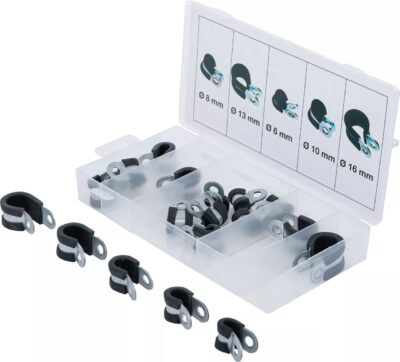 Set coliere izolate 6-16mm pentru pozat cobluri si conducte, 18-piese, BGS 14145