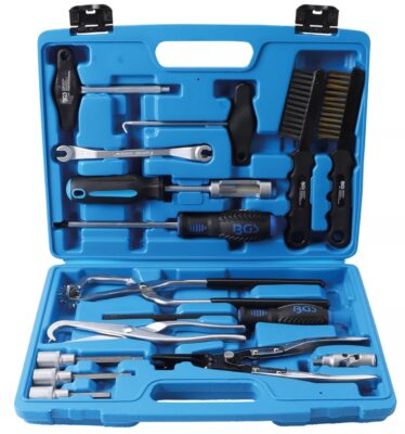Set complet pentru montat demontat tamburi, saboti, placute, discuri de frana, BGS 1818