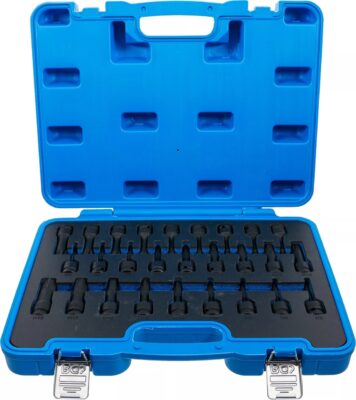 Set cu biti de impact Imbus, Torx si Spline (XZN), antrenare 1/2", 26 piese, BGS 5484