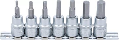 Set cu biti Imbus 3-10mm, antrenare cu tubulara 3/8", 7 piese, BGS 5107
