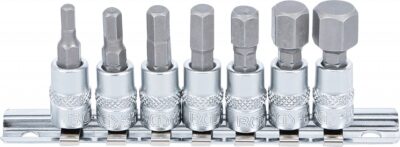 Set cu biti Imbus 4-12mm, antrenare cu tubulara 1/4", 7 piese, BGS 2161