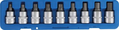 Set cu biti Imbus si Torx, lungime 85mm, antrenare cu tubulara 3/4”, 9 piese, BGS 5189