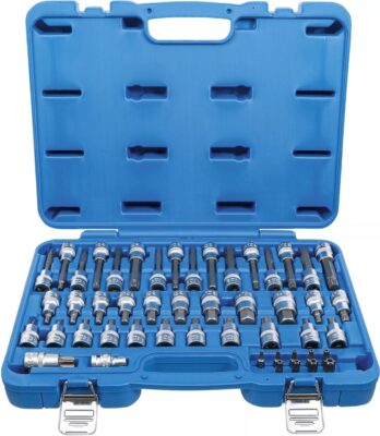 Set cu biti Imbus, Torx, Spline (XZN), antrenare cu tubulara 1/2", 49 piese, BGS 5188