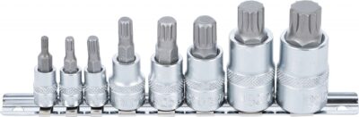 Set cu biti M-uri M4-M16, antrenare cu tubulare 1/4", 3/8", 1/2", 8 piese, BGS 5105