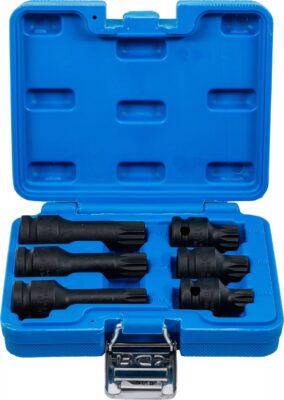 Set cu biti Spline (XZN) de impact M14-M16-M18, antrenare 1/2", 6 piese, BGS 5380