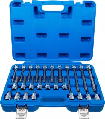 Set cu biti Spline (XZN) M5 - M16 , antrenare cu tubulara 1/2'', 26 piese, BGS 5180