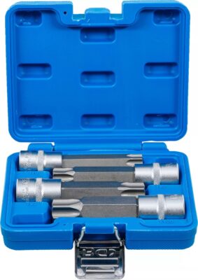 Set cu biti Torx cu gaura T70-T100, antrenare cu tubulara 1/2", 4 piese, BGS 5103