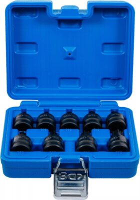 Set cu biti Torx de impact T20 - T70, lungime 42mm, antrenare 1/2”, 9 piese, BGS 5486