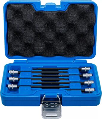 Set cu biti Torx T10-T40 cu cap sferic, lungime 130mm, antrenare cu tubulara 1/4", BGS 8618