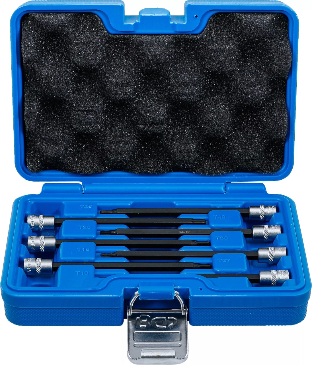 Set cu biti Torx T10-T40 cu cap sferic, lungime 130mm, antrenare cu tubulara 1/4″, BGS 8618 – Chei Tubulare cu Biti Set cu biti Torx T10-T40 cu cap sferic, lungime 130mm, antrenare cu tubulara 1/4", BGS 8618 - Chei Tubulare cu Biti