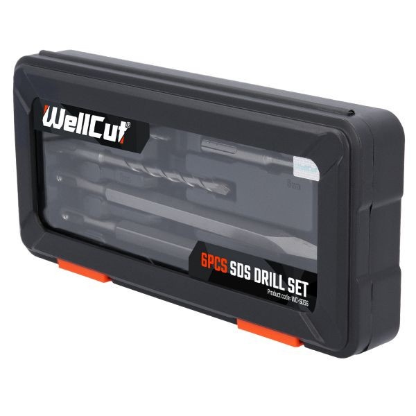 Set dalta burghie spit SDS pentru rotopercutor WELLCUT WC-SDS6, 6 piese – In lucru Set dalta burghie spit SDS pentru rotopercutor WELLCUT WC-SDS6, 6 piese - In lucru